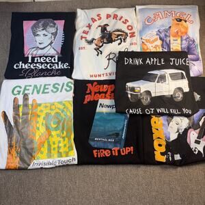 Modern Novelty Shirt Bundle 7 Pieces NWOT S/M